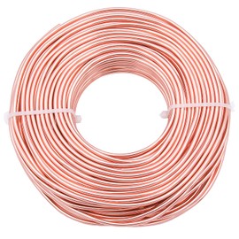 YTKavq Aluminum Craft Wire,9 Gauge Aluminum Wire Jewelry Making Wire Metal Wire for Craft Jewelry Making Wire DIY Metal Craft Art Wires(Champagne,100FT)