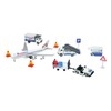 Majorette Dickie Airport Playset for Kids with Die-Cast Airplane, Ground