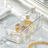 iDesign Stackable Clear Plastic Storage Bins – Narrow Organizer for