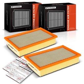 A-Premium 2-PC Engine Air Filter Compatible with Jaguar XF 2009-2015, XFR 2010-2015, XFR-S 2013-2015, XJ 2010-2019, XJ8 2004-2009, XJR 2004-2009/2014-2017, XJR575, S-Type, Super V8, Vanden Plas