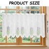 suction Cafe Curtains, Kitchen Curtains for Windows, Lace Curtains with