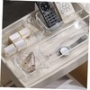 FUNOMOCYA Versatile Acrylic Drawer Organizers Set 3 Trays for Desk