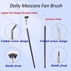 Fodeuxp 2025 New Folding Angle Scalloped Lash Brush, Mascara Fan