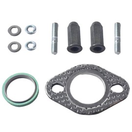 Yuiturt 1 Set Exhaust Bolt and Gasket Kit Compatible with GY6 GMB139 Engine 50cc 70cc 90cc 110cc 125cc 150cc Scooters ATVs Go Karts Moped Quad Engine Exhaust Flange Gasket Catalyst Converter Gasket