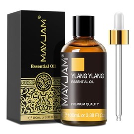 Aceite esencial de Ylang Ylang, MAYJAM 3.38FL.OZ, aceites esenciales de alta calidad para difusores para el hogar, aceite aromático de ylang ylang yla