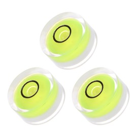 Kozelo 3pcs Small Circular Bubble Spirit Levels - [18mm Diameter 9mm Thickness] Mini Round RV Level Leveling Tools for Travel Trailer Turntable Camera, Lime