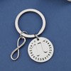 MYOSPARK Mathematical Pi Symbol Pendant Necklace Keychain Science Jewelry Math