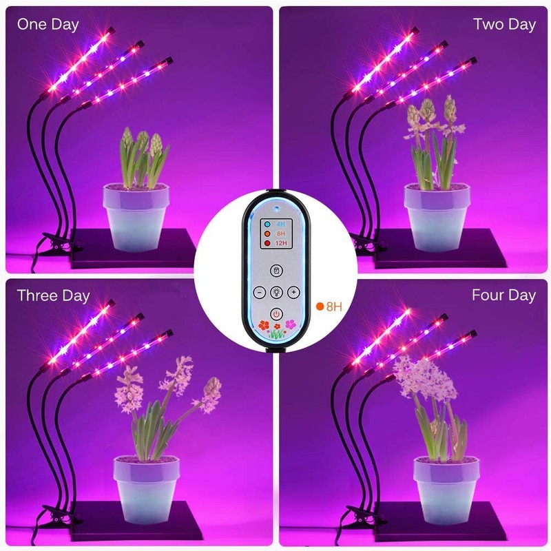 LED Grow Lights for Indoor Plants, Growing Lamp Fixture 15W