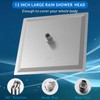Voolan Rain Shower Head - High Flow Large Rainfall Shower