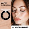 Monochrome Matte Eyeshadow Makeup Palette, Highly Pigmented Nude Brown Eyeshadow