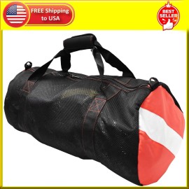 Scuba Choice Collapsible Mesh Duffle Bag for Dive Equipment w/Shoulder Strap,