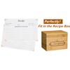 4x6 Recipe Card Protectors, 105 PACK Thick Recipe Card Covers