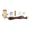 B&P Lamp® Prewired Bottle Lamp Kit with Brass Plated Socket