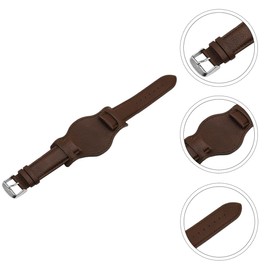 Gatuida 1pc Leather Tray Strap 20mm Watch Band Reloj Inteligente para Hombre Relojes Inteligentes para Hombres Correa para Hombre Anti- Intelligent Top Layer Cowhide Man Pallet Belt