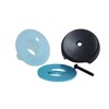 Big Single Hole Overflow Gasket Kit with Overflow Cover (Brushed