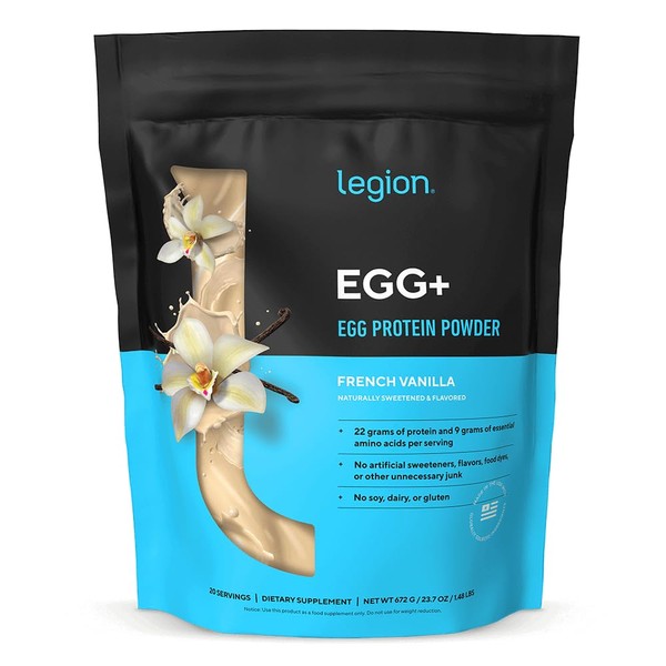 LEGION Egg+ Protein Powder with BCAAs - Naturally Sweeted and