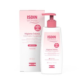 ISDIN Woman Higiene Intima, Gel de baño higiene íntima de uso diario, Ayuda a prevenir y proteger frente a agresiones microbiológicas externas e irritaciones, 200ml