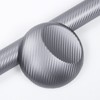 4D Silver Carbon Fibre Car Vinyl Wrap sticker film Car vinyl Wrapping Sheet 30CMx 1.52M (SILVER)