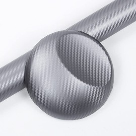 4D Silver Carbon Fibre Car Vinyl Wrap sticker film Car vinyl Wrapping Sheet 30CMx 1.52M (SILVER)