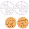 Set of 2 Dog Signs Cookie Cutters (Dog Pooping and