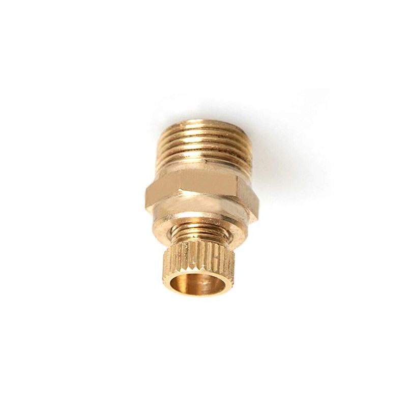 Vogueing Tool Drain Valve, 2pcs Compressor Drain Valve Brass Tone