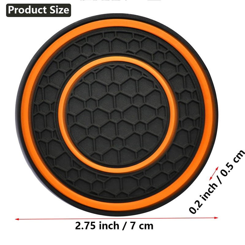 JUNAHAA Car Cup Coaster Universal Automotive Waterproof Non-Slip Cup Holders