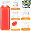 Didaey 10 Pieces 33 oz Plastic Juice Bottles with Caps