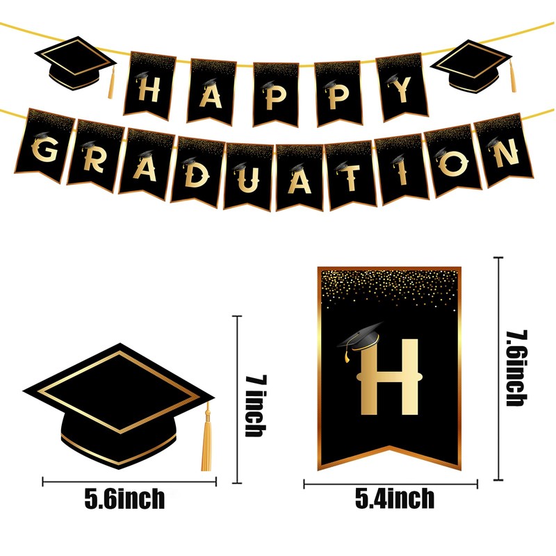 CAMOSE Happy Graduation Bunting Banner，We Are Proud Of You Bunting