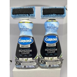 Carbona Lot of 2 Carbona Pro Oxy Outdoor Cleaner 2-1 Stain Removal Scrub Brush 22oz ea