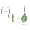 12 PCS Decorative Shower Curtain Hooks, Anti-Rust Stainless Steel Shower