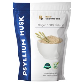 Psyllium Husk | Psyllium 100% Natural | BULK SUPERFOODS | Cáscara de Psyllium | Natural Food | Superalimentos (500gr)