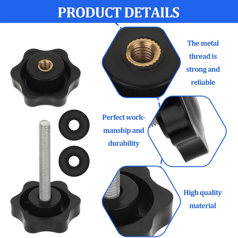 2 Pack Adjustment Knobs Rollators Walker Accessories Adjustable Height Arm