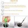 2x Sink Unblocker Drain Unblocker Tool, Sink Snake, Plastics Hair