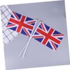 Tofficu 2sets Decorative UK Flags on Stick Small Britain Flag