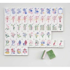 ,American Mahjong Set with 160 Tiles, Custom 4-Layer American Mahjong Tiles,Acrylic Luxury Mahjong,ohmy Mahjong TilesColor: emerald green
