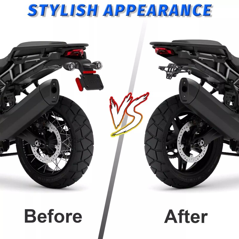 JMTBNO For Kawasaki Ninja 400 650 Fender Eliminator Kit License