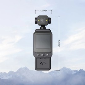 Wearable 1080p Sports Action Camera With Stabilizer Negro