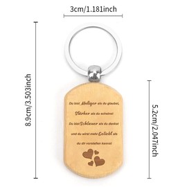 KEAHND Courage Gift, Motivational Gifts, Christmas Gifts Boyfriend, Sister Gift, Best Friend Gifts, Colleague Gift, Inspirational Entrance Gifts, Key Ring Motivation, yellow