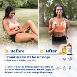 HIQILI 100ML Weihrauch Ätherisches Öl für Diffusor