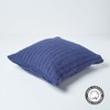 HOMESCAPES - Cable Knit - Cushion Cover Navy - 100%