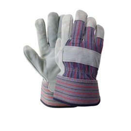 Work Gloves Top cow hide Split leather with Safety Cuff Gardening Landscaping Construction One Size Fits Most 12 pairs