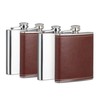 4 x Hip Flasks 200 ml, 2 Pocket Bottles with