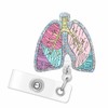 Lung Badge Reel, Funny Respiratory Therapist Anatomy Organ Badge Reels
