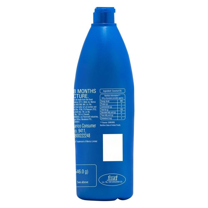 Parachute 100% Pure and Natural Unrefined Coconut Oil | No
