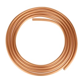 99.9% Copper Tube, 5/32" OD x 1/8" ID x 5 Ft Pure Tubing, T2 Soft Coil Seamless Hollow Round Tube for Refrigerator, Air Conditioners, DIY Projects - Wall: 0.02"