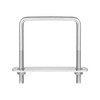 sourcing map Square U-Bolts, 2 Sets 62mm(2.44") Inner Width 80mm