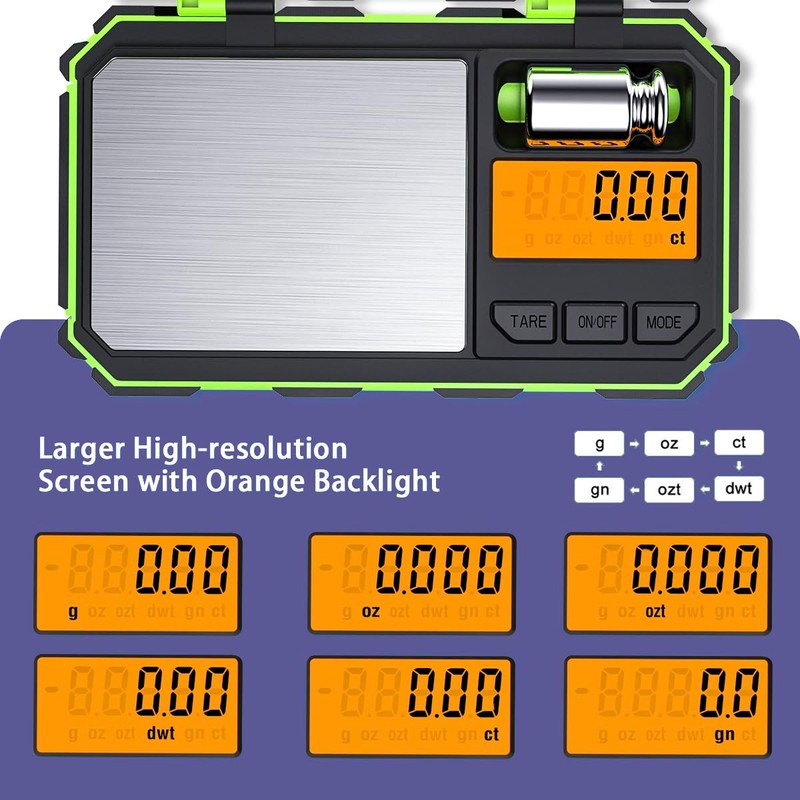 OQIMAX Digital Milligram Scale, 200g/ 0.01g Precision Mini Jewellery Scales