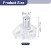 sourcing map 100Pcs 5mm Shelf Support Peg, Clear Plastic Shelf