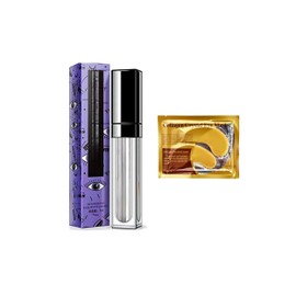 Sérum Nutritivo Para Pestañas 7Ml, 1 Unidad  1 Mascarilla De Colageno Para Ojos Con Base De Oro,, Líquido Fortalecedor Natural Con Aplicador Suave,...