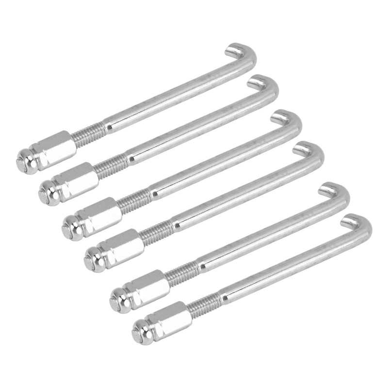 24PCS Banjo Bracket Hook Silver Metal Wear Resistant Banjo Hooks